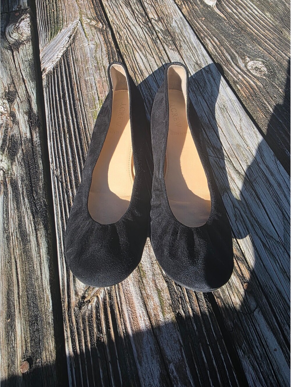 J.Crew "Anya" Suede Ballet Flats